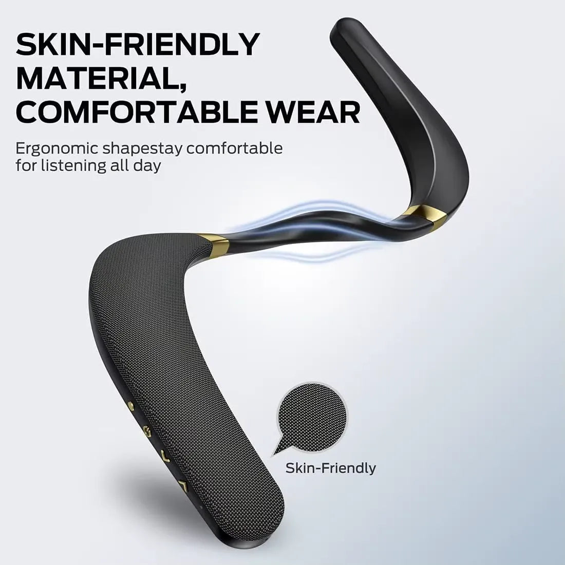 Wireless Neck Speaker – 8-Hour Playtime