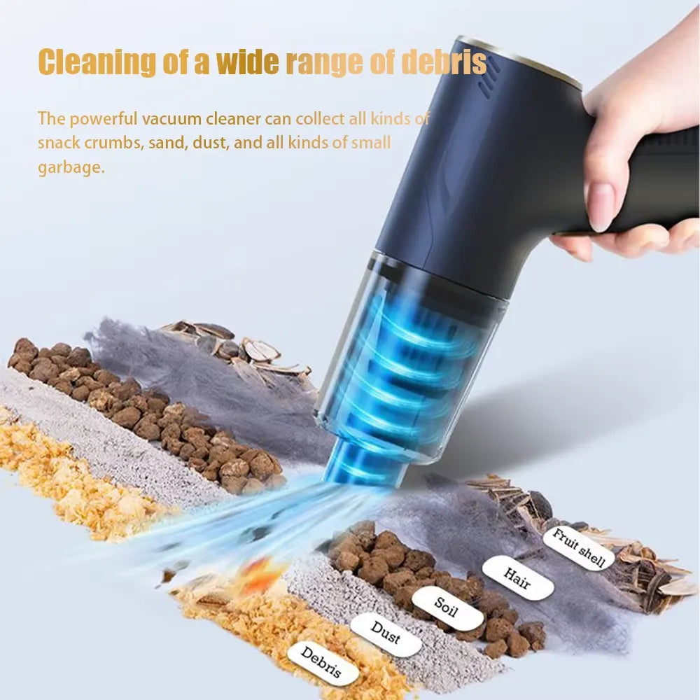 Portable Car Vacuum Cleaner – 6000Pa Suction