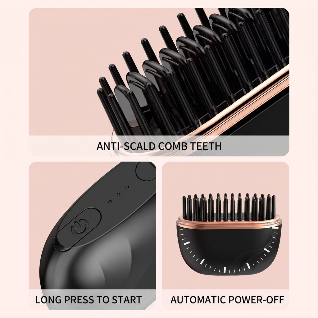 Cordless Hair Straightening Comb – Rechargeable