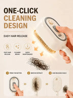 Retractable Massage Comb – USB Rechargeable Mist Hairbrush | مشط تدليك بالرذاذ قابل للشحن
