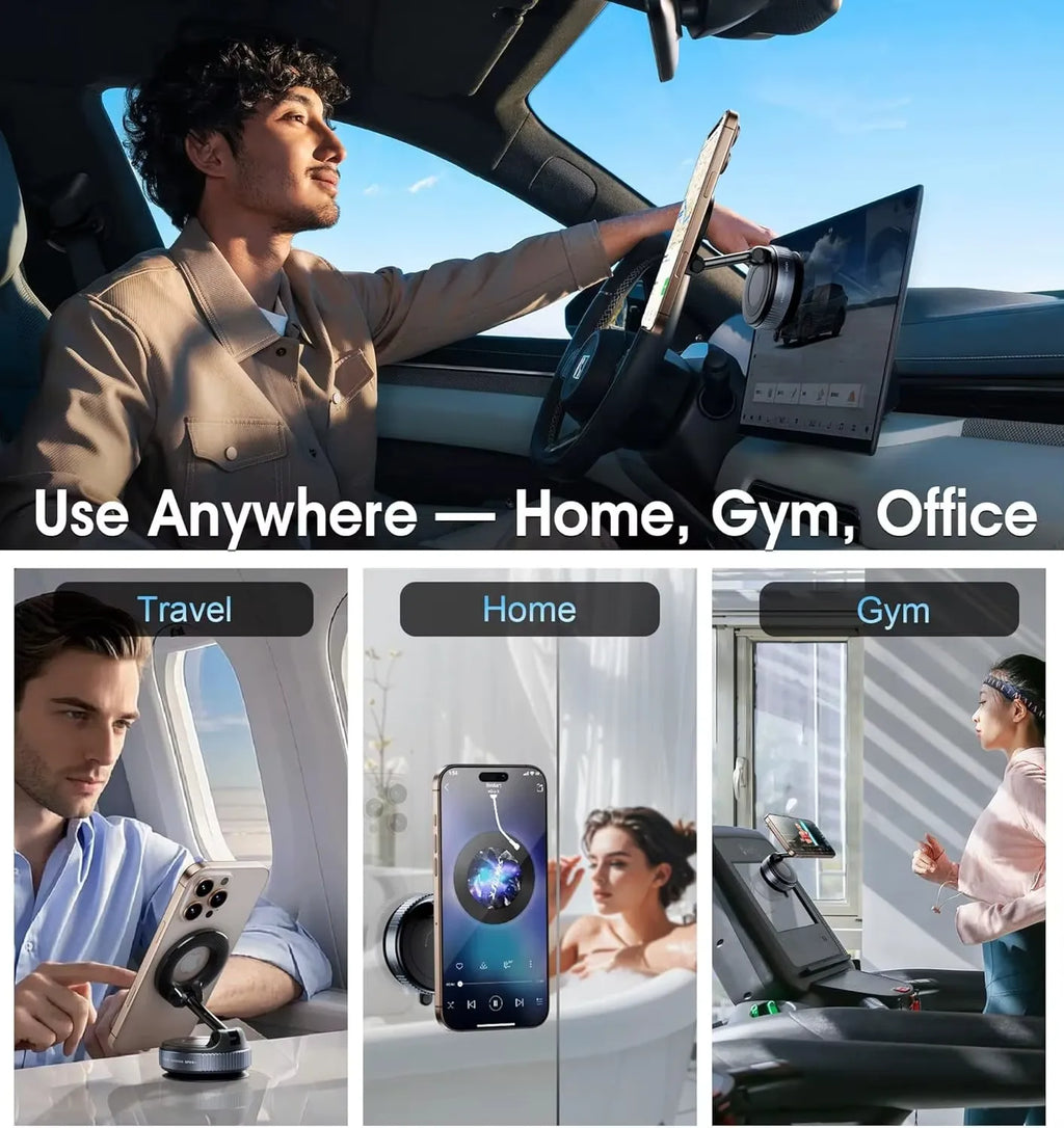Magnetic Car Phone Mount – 6-Magnet Grip