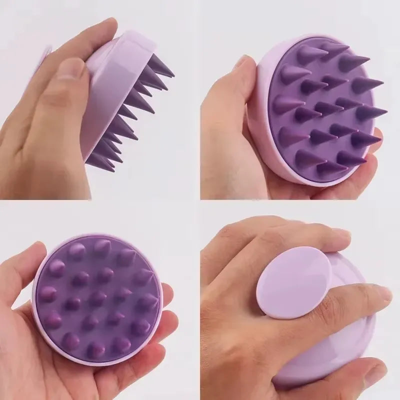 Silicone Scalp Massager Brush – 22-Bristle Design
