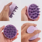Silicone Scalp Massager Brush – 22-Bristle Design
