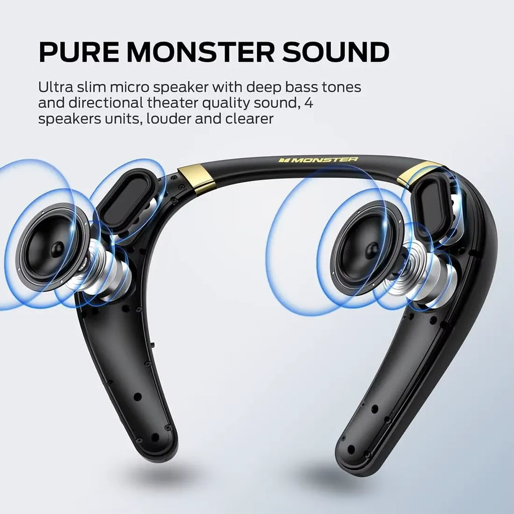 Wireless Neck Speaker – 8-Hour Playtime