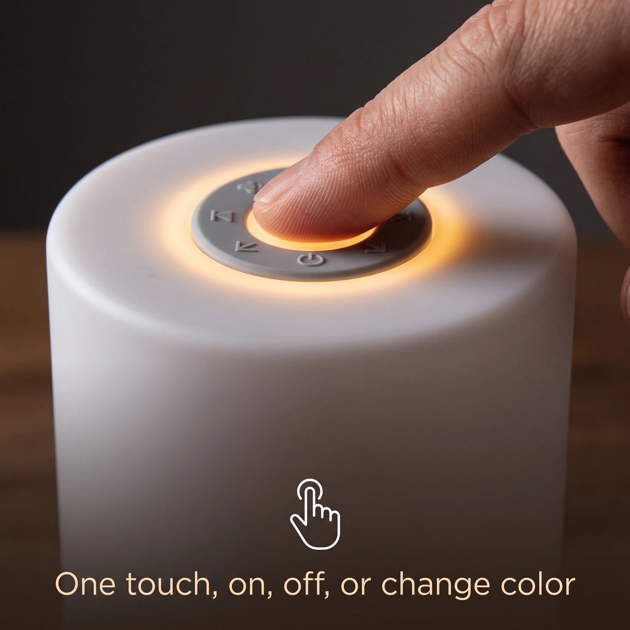 Portable LED Touch Lamp 3 Warm Color Modes 1 Month Battery | مصباح لمسي محمول بثلاثة أوضاع إضاءة دافئة وبطارية تدوم شهراً