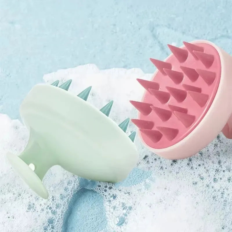 Silicone Scalp Massager Brush – 22-Bristle Design