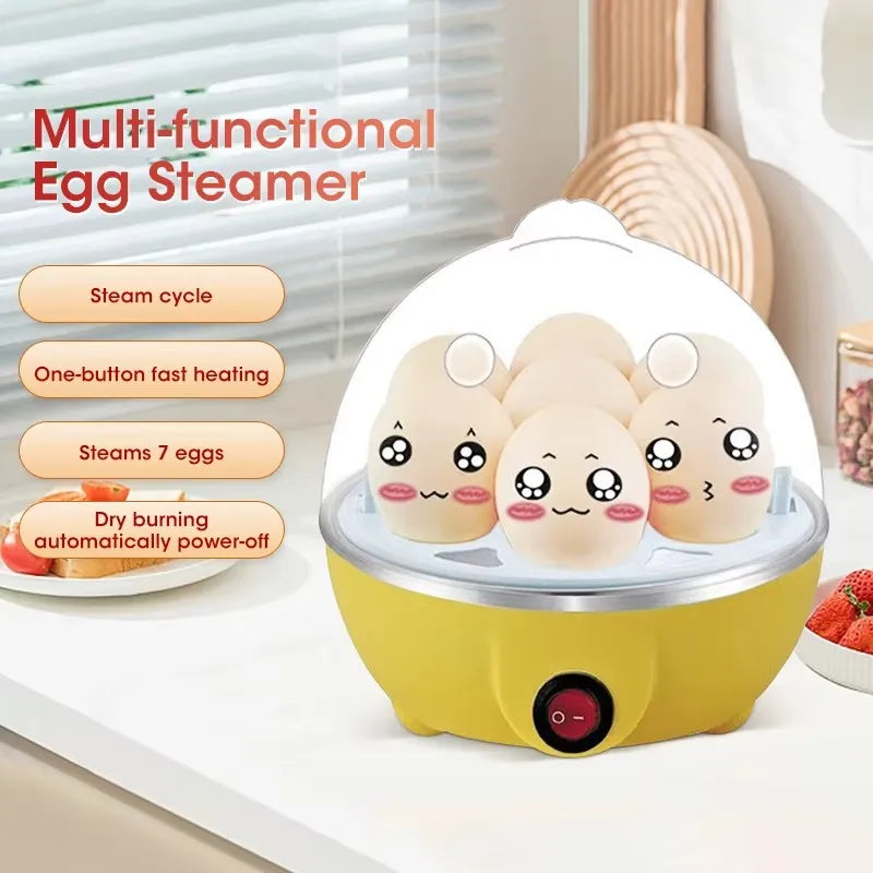 Electric Egg Cooker – 7 Eggs, Auto Shut-Off