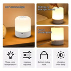 Portable LED Touch Lamp — 3 Color Modes, 30 Days on One Charge