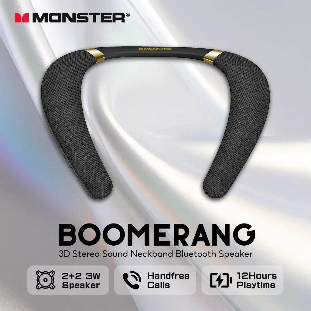 Wireless Neck Speaker – 8-Hour Playtime