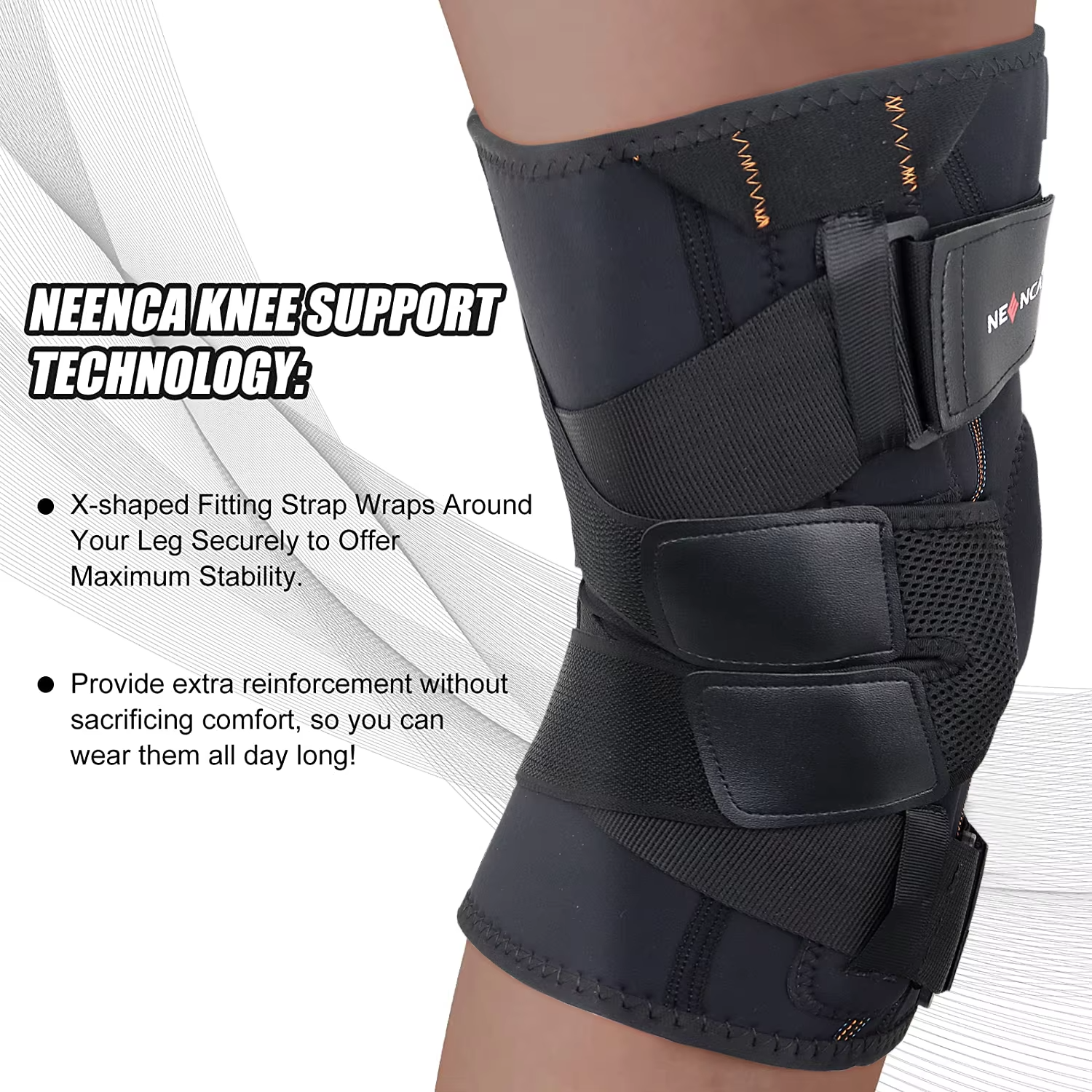Compression Knee Brace – Dual Side Stabilizers