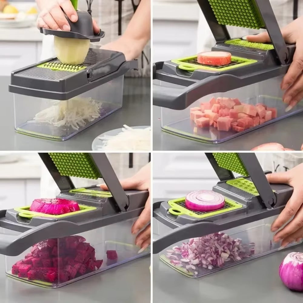 Multi-Blade Vegetable Chopper – Dice in 10 Seconds