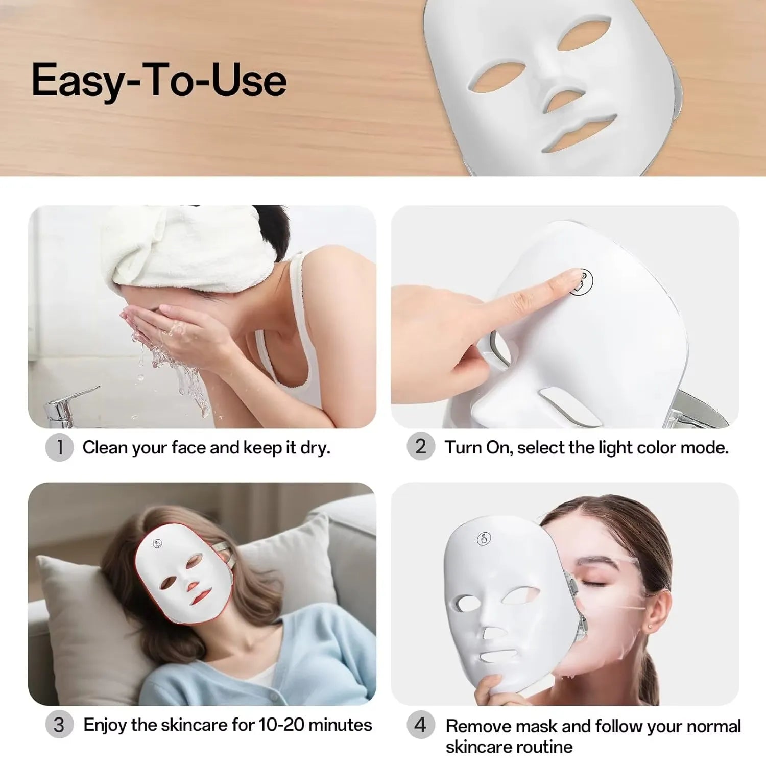 LED Light Therapy Mask – 7 Wavelengths